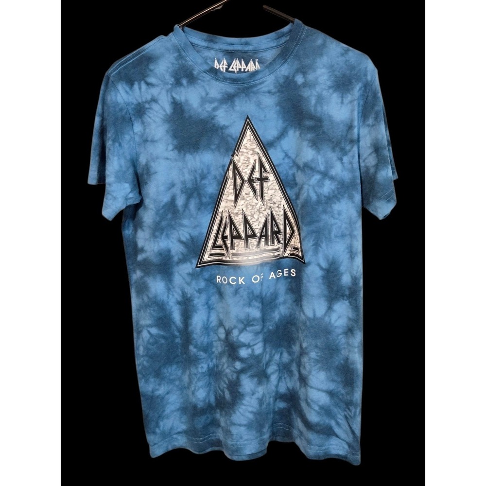 Def Leppard Rock of Ages Tie Dye Graphic Mens Small 2022 Band Tee
